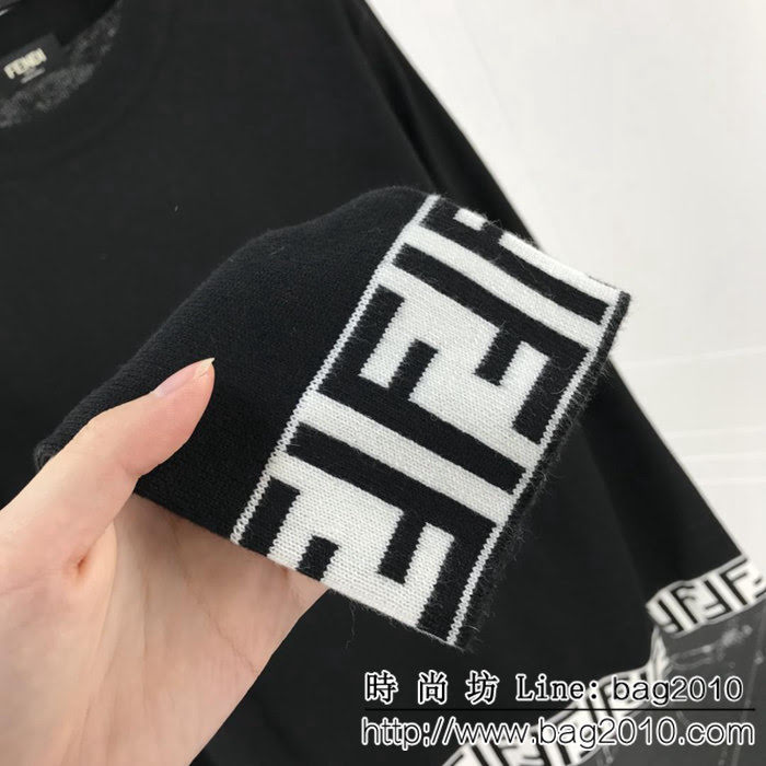 FENDI芬迪 18SS秋冬新款毛衣 FF系列圖案 美麗奴羊毛面料 毛織柔軟舒適 可直接接觸皮膚穿著 高版本情侶款 ydi2322